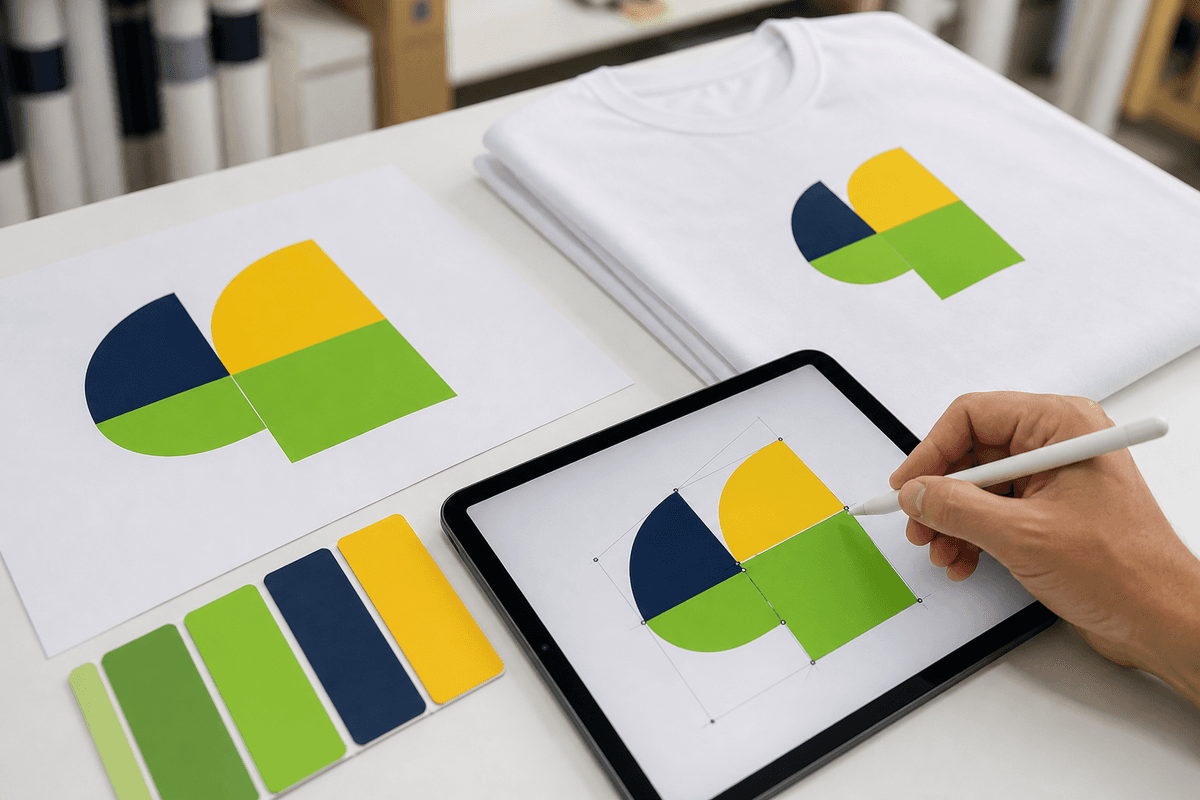 Design e ilustração — técnica de personalización para prendas textiles